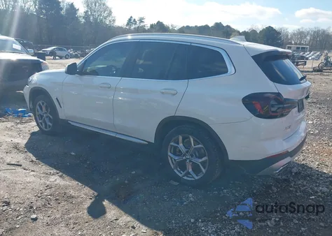 2022 BMW X3 Sdrive30I z USA, uszkodzony, nr VIN 5UX43DP02N9M96572